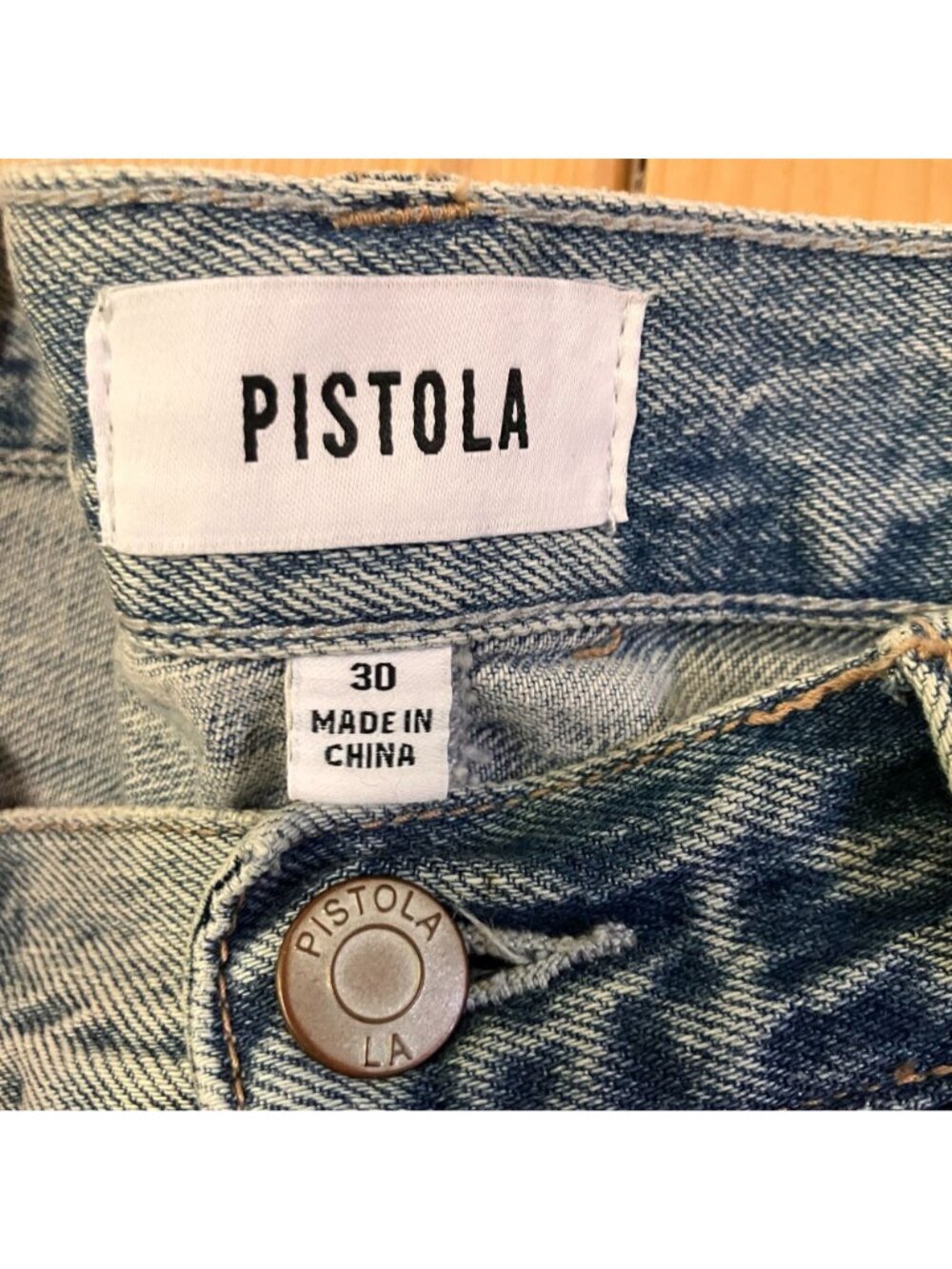Pistola Womens Anthropologie Alice Brooklyn Split Skirt Size 30 Blue SP NWOT - Picture 7 of 12